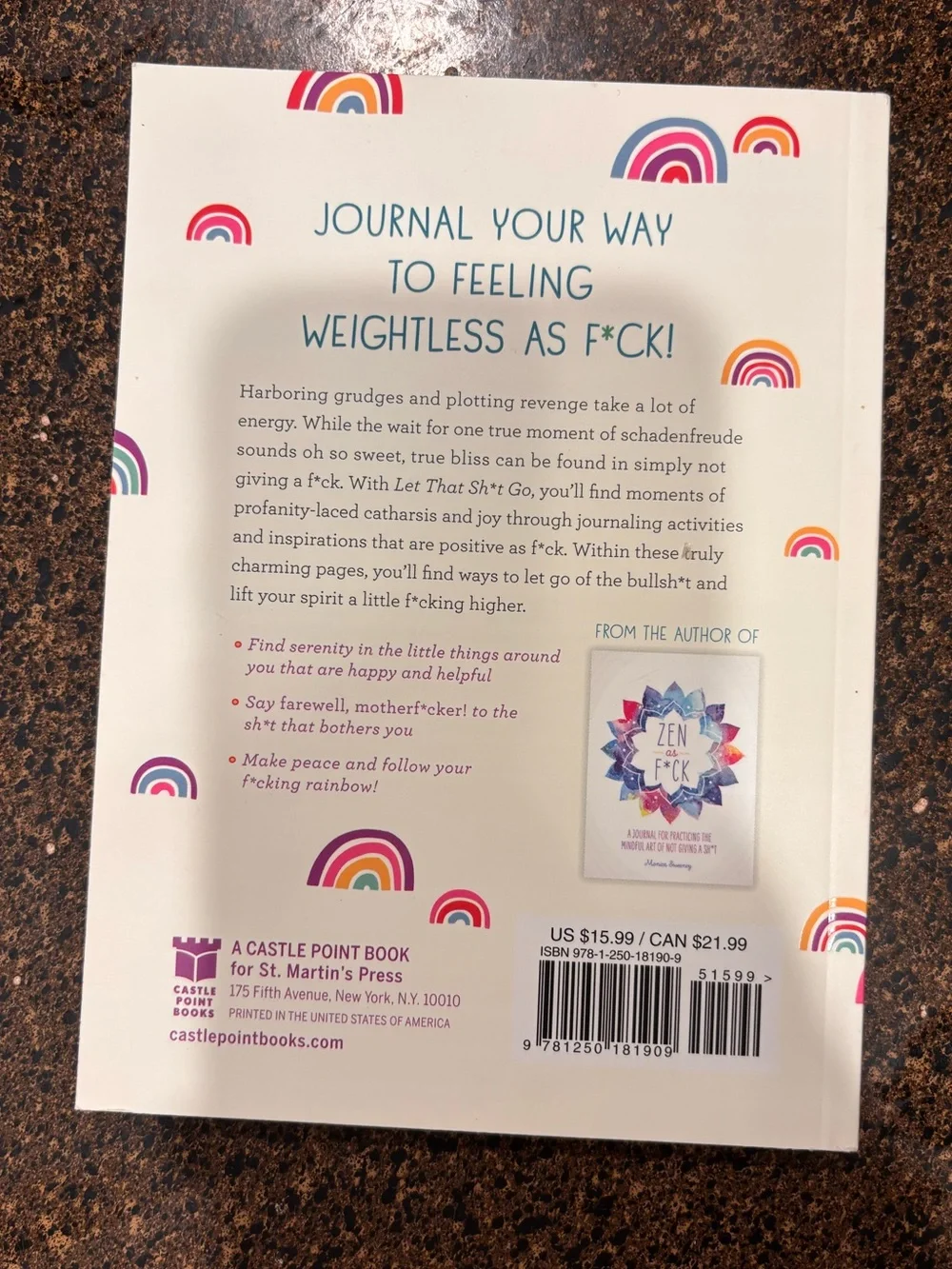 Let That Sh*t Go Rainbow Journal
